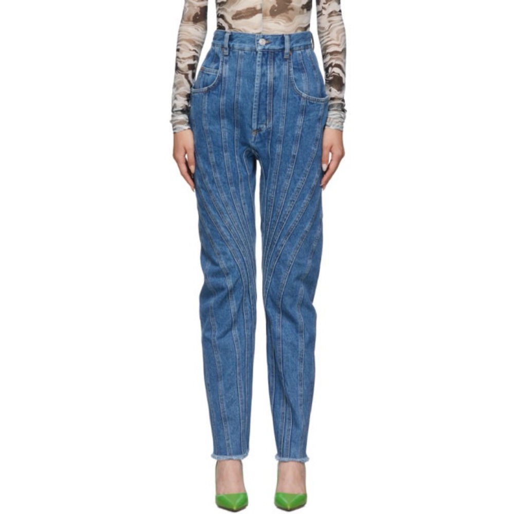 Mugler Spiral Boyfriend Jeans